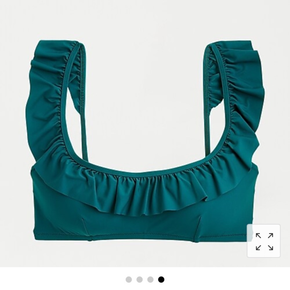 J.Crew Ruffle Bikini Top